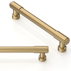 Asimerdeco 10 Pack Champagne Bronze Cabinet Pulls 5 Inch(128mm) Kitchen Cabinet