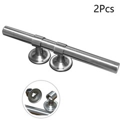 2pcs Stainless steel adjustable aluminum alloy double opening simple door handle