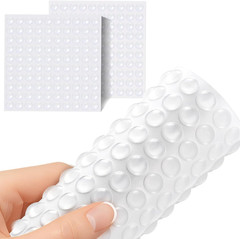200 Pieces Cabinet Door Bumpers 0.4inch Round Silicone Clear Self Adhesive Bump