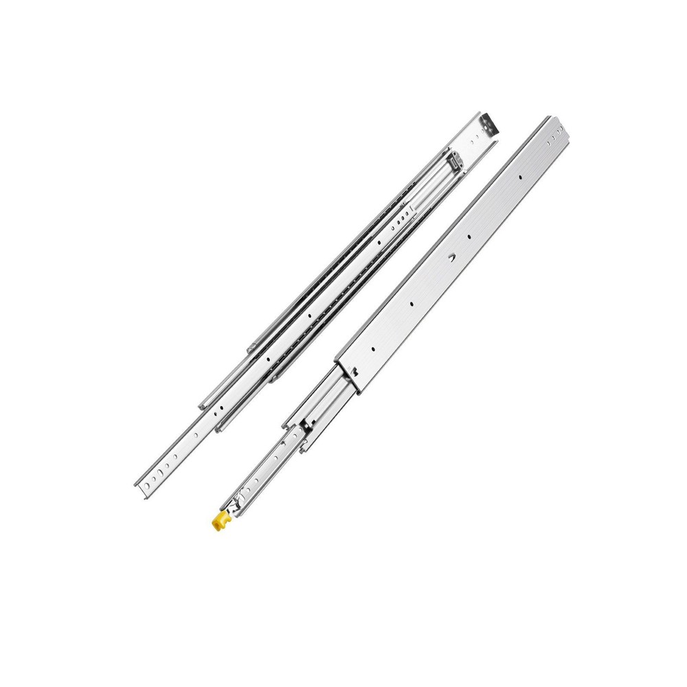 500lb 16-60in Full Ext 3-Fold Drawer Slides with Ball Bearing Locking