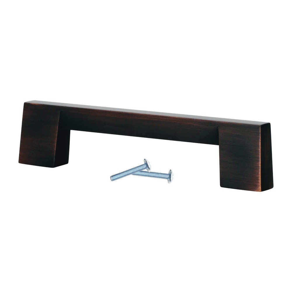 Modern Square 5-1/32″ Brushed Oil-Rubbed Bronze Cabinet Pull Handle P7068128 Bor