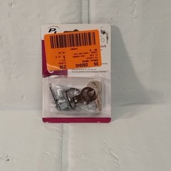 Easy-Install Diecast Drawer Lock Set with Stainless Steel Finish and Cams (W)