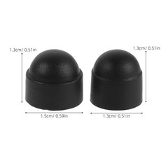 48Pcs Durable Car Door Hinge Screw Caps Black Plastic Reusable Bolt Protectors