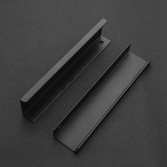 New 12 PK Finger Pulls for Cabinets 150mm/5.9″ Length Black Matte Fast Shipping
