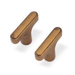 KOMOTIA 10 Pack Cabinet Knobs Antique Brass Kitchen One Size,
