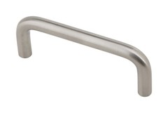 Silverline Satin Nickel Wire Pull Cabinet Drawer Handle Hole Centers :96mm/3″/4″