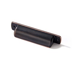 10 Pack 2-1/2 Inch 64mm Oil Rubbed Bronze Cup Pulls Cabinet Hardware Bin
