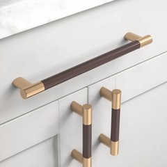 10 Pack 10″(254mm) Champagne Bronze and Brown Cabinet Pulls, Knurled Antique …