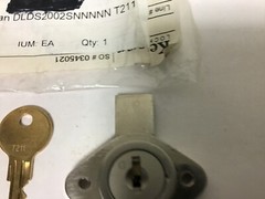 New Kenstan Disc Tumbler Drawer Lock DLDS2002SNNNNN, With 2 Keys