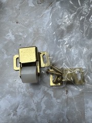 4PCS Roller Wheel Spring Cabinet Furniture Closet Door Catch Latch ,BRASS