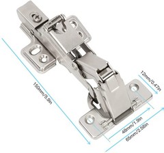 165 Degree Corner Cabinet Hinges 2 Pack Full Overlay Hydraulic Concealed Soft
