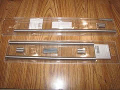 2 Pack(3 Handles) IKEA Lansa Drawer Pull Handle Stainless 13 9/16 & 17 1/2 inch