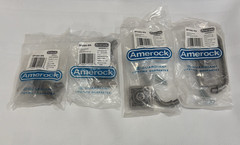 Amerock Ambrosia BP4482 BP4484 Cabinet Pull Knob Weathered Nickel NIP Back Plate