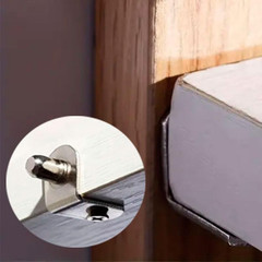 50 Pcs Shelf Support Pegs, 1/4 Inch (6.35Mm) Metal Shelf Pins for Wood Shelves A