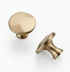 30 Pack 1-3/8 Inch Round Champagne Bronze Cabinet Knobs, Solid Zinc Drawer Pulls