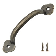 12 Pcs Barn Door Handles, 3.2 in Hole Center Gate Handle, Bronze