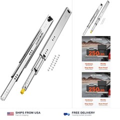 VEVOR Heavy Duty Drawer Slides 20inch, 1 Pair Locking Drawer Slides 250lbs Lo…