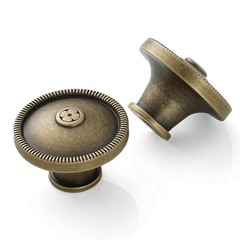 2-30 Pack Solid Brass Kitchen Cabinet Knobs Vintage Drawer Knobs for Dresser