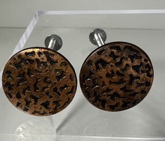 1” Dia Zinc Antique Copper Finish Hardware Drawer Pull