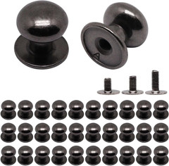 32Pcs Mini Drawer Pulls, 0.37Inch Small Knobs for Jewelry Box, Metal round Mini