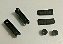 Glass Door Pivot Hinges – Satin Black – 2 Pair – Lot# 1021