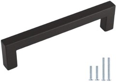 96mm Cabinet Handles Black Kitchen Handles 10 Pack Cupboard Handles Drawer
