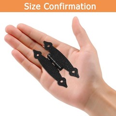 12 Pack Black Hammercraft 3.5 In HShape Flush Mount Cabinet Door Hinges