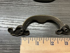3 Vintage KBC Classics Regency Brass Cabinet Drawer Handle Pull Oil Rubbed (32)