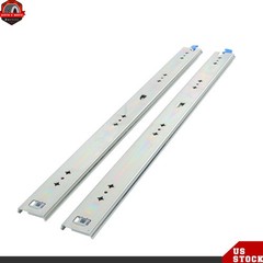 1 Pair 26 Inch Locking Drawer Slides Full Extension & Lock 250 lb Load Capacity