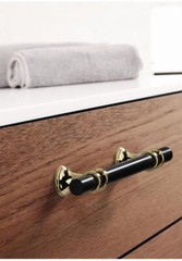 T Bar Pull Handle Alloy Kitchen Bathroom Cabinet Drawer Hardware Knob Black Gold