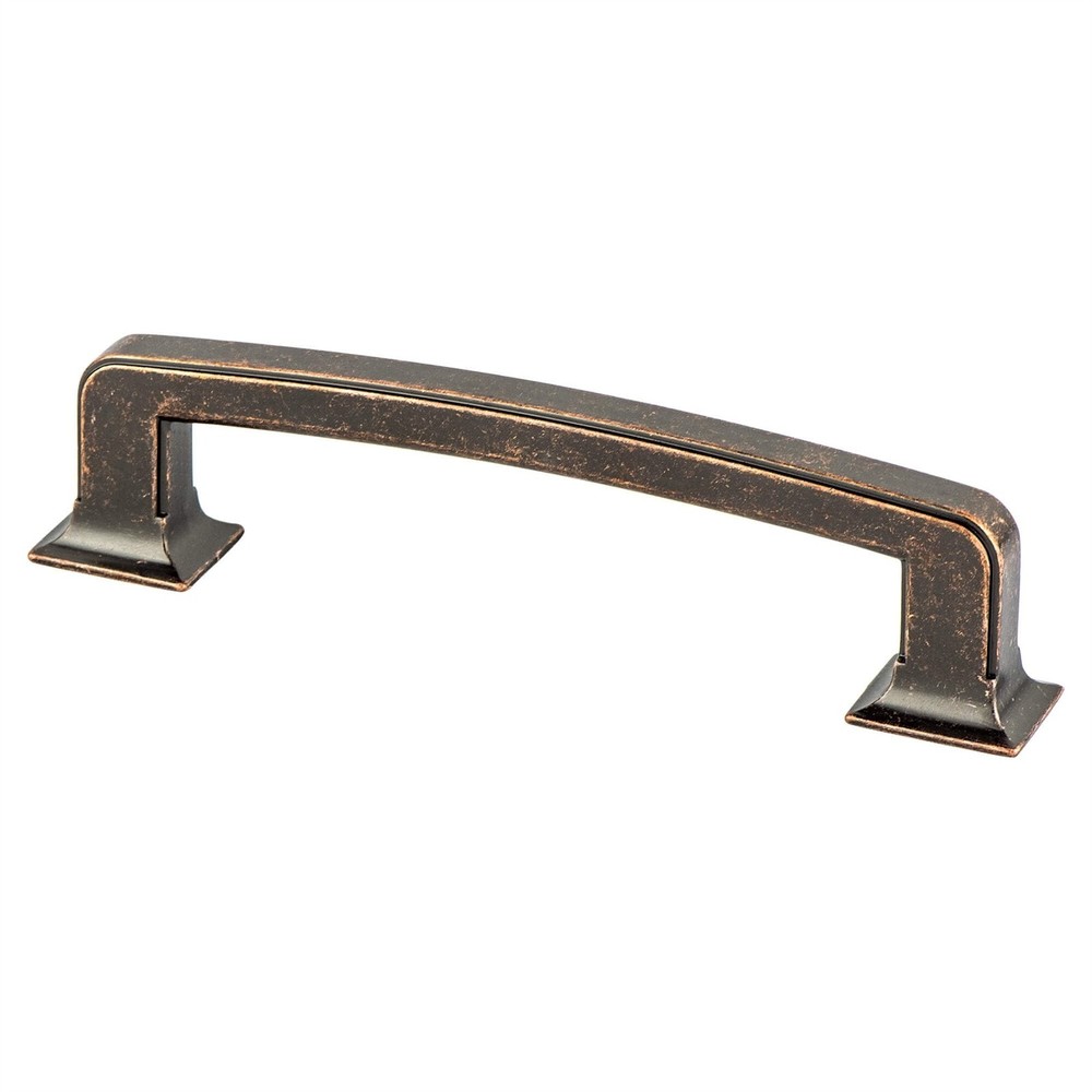 Berenson 2042-1WVB-P 128 mm CC Hearthstone Pull with Weathered Verona Bronze