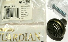 Antique Weathered Brass Cabinet Cyprus Knob Pull BP5263-R2 Gardian NIP