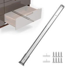 22 Inch Heavy Duty Center Mount Drawer Slides Track (2 Pcs)