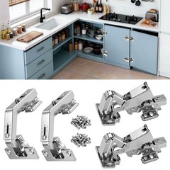 Lazy Susan Hinges 135° & 180° Soft Close for Corner Cabinet, Half-Overlay, 4 …