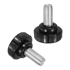 8pcs Knurled Clamping Knobs M10 x 20mm Zinc Plated Carbon Steel Thread 14mm Head