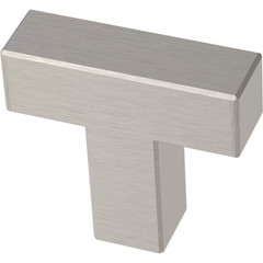 (30-Pack) Simple Modern Square 1-1/4 In. (32 Mm) Modern Stainless Steel T-Shaped