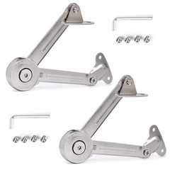 Lid Support Hinge in Satin Nickel Folding Lid Stay Hinge with Soft Close, Per…