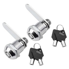 Threaded Tube Lever Lock 16MM 2 Pack Zinc Alloy for Locker and Furniture Use