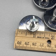 10 Cabinet Drawer Knobs Pulls Chrome Stainless Round Heavy 1.5” P67659 No Magnet