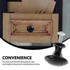 New 20 Pack Matte Black Kitchen Cabinet Knobs Round Drawer Pulls Stainless Steel