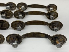 (12) Vintage KBC Keeler Brass Drawer Pull Handles Mid-Century Cabinet 4.5” READ