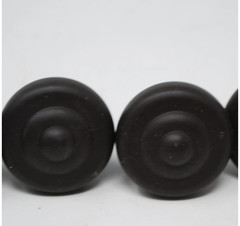 Deep Chocolate Brown Black Oil Bronze Drawer Cabinet Knob Pull Matte Set of 7
