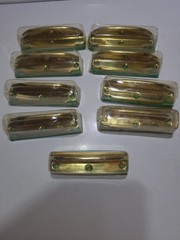 Vtg 9 Amerock Cabinet Hardware Corp. A7220-3 Brass Plated Sash Lifts