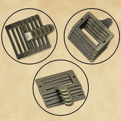 Rierdge 20 Pcs Antique Bronze Card Catalog Drawer Pulls, Large,