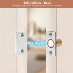 Adjustable Door Ball Catch Set 2 Pack Stainless Steel Magnetic Hidden Catch