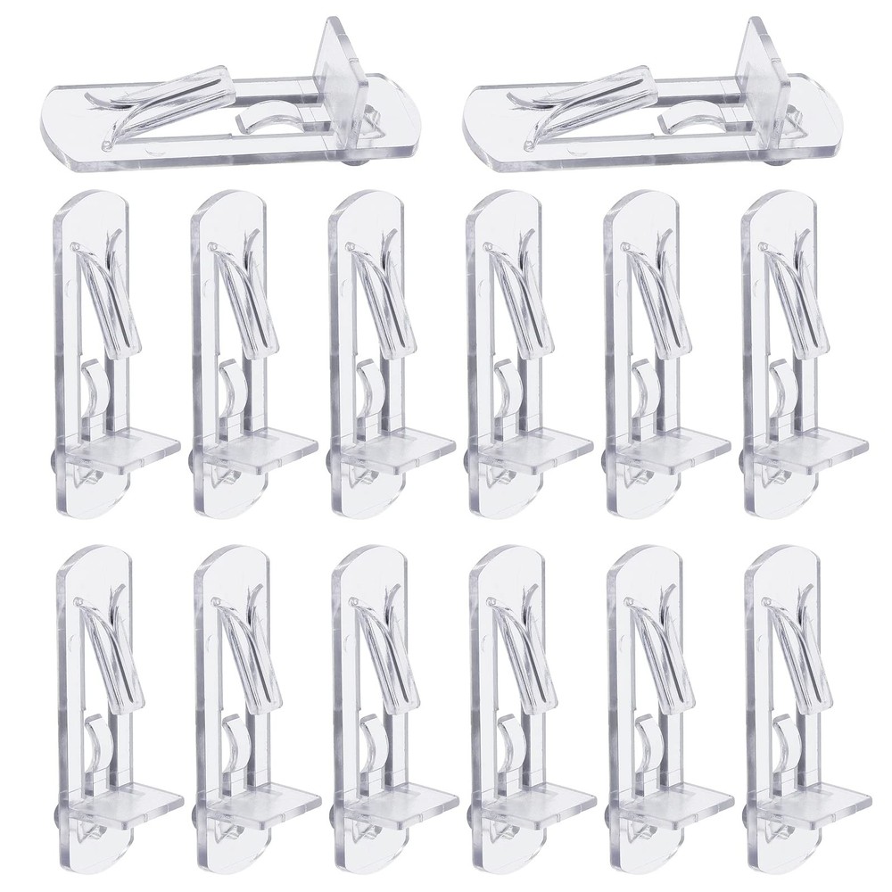 Rierdge 20 Pcs Plastic Locking Shelf Pins 5mm, 3/4” Clear 5mm – 3/4,