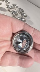 Unique Set 10 Clear Glass Rhinestone Jeweled Door Knobs Q