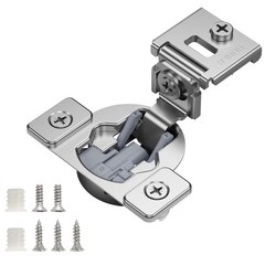 Hinges 30 Pack 1 1/4” Overlay Soft Close Hinges for Kitchen Cabinets – Stain…