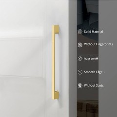 10 Pack 5 Inch(128mm) Brushed Gold Kitchen Cabinet Handles