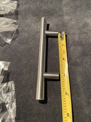Satin Nickel Cabinet Drawer Pull Home Master 5.5” (3”oc) Bar Pull set of 16 NEW